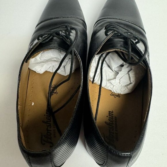 Florsheim Mens Postino Cap Oxford Black Size 10.5 D(M)